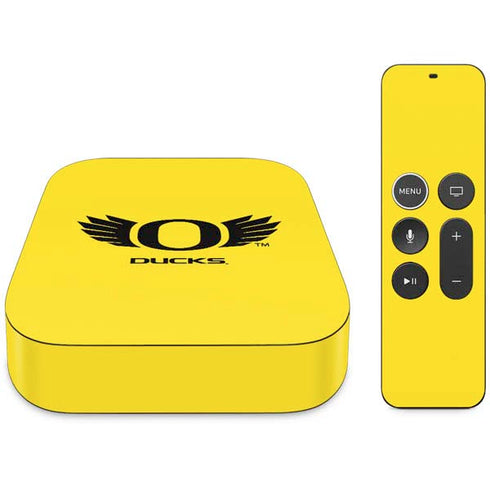 University of Oregon Ducks Yellow Apple TV Skin